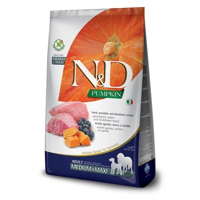Natural And Delicious Pumpkin Lamb Dry Adult Medium Maxi 2.5KG